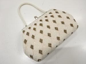 アンティーク　ビーズ　ハンドバッグ